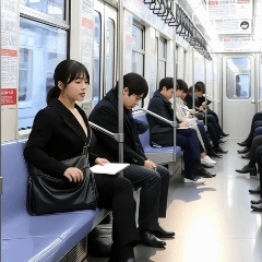 服を消すエロドッキリ！通勤・通学中のお姉さん①【ショート動画】